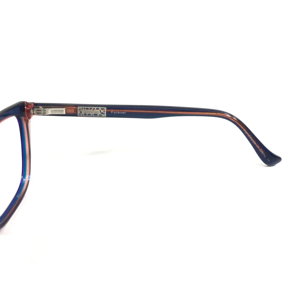 Kensie Eyeglasses Frames Forever BL Clear Blue Pink Cat Eye Full Rim 52-17-135